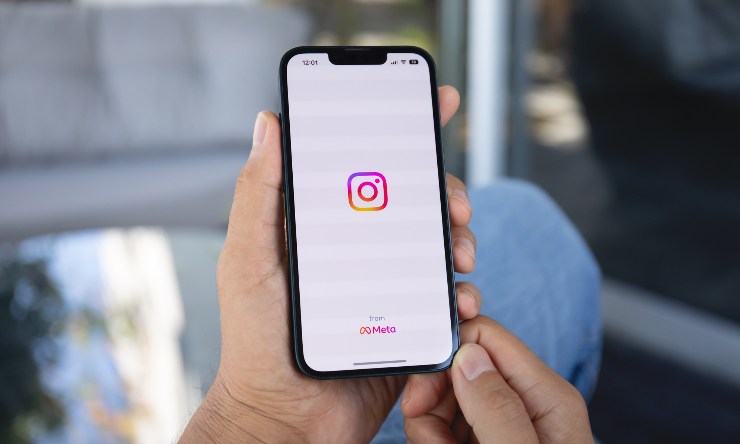 L'app di Instagram in un telefono