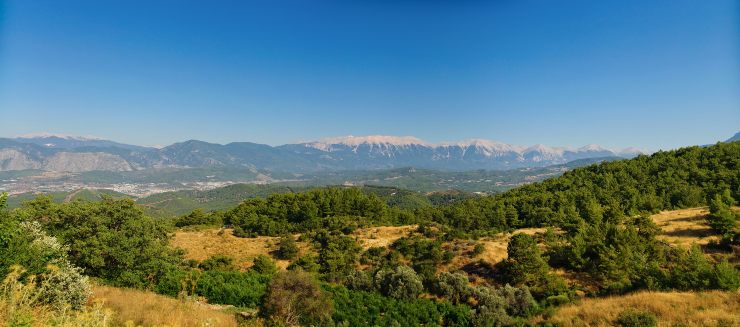 Una panoramica delle montagne turche