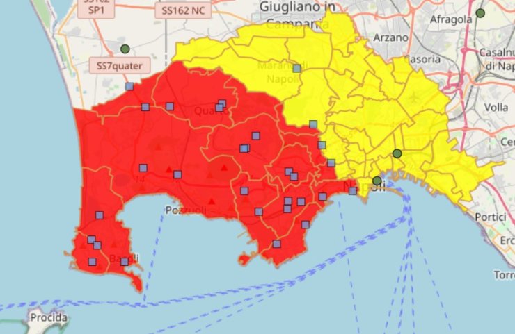 Piano di evacuazione dei Campi Flegrei (Protezione Civile foto)