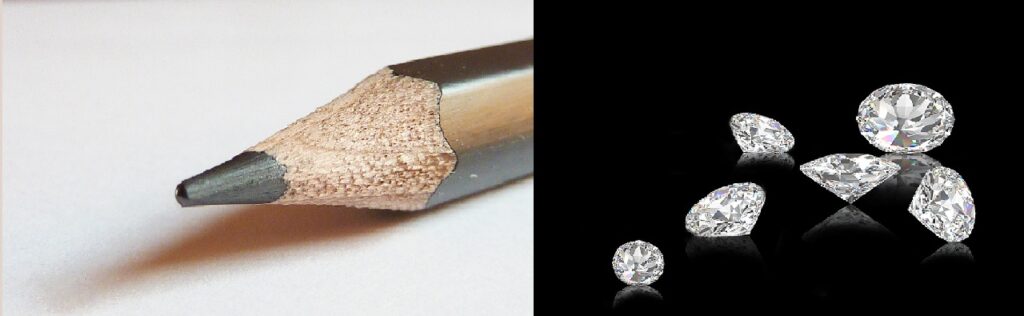 carbonio grafite diamante