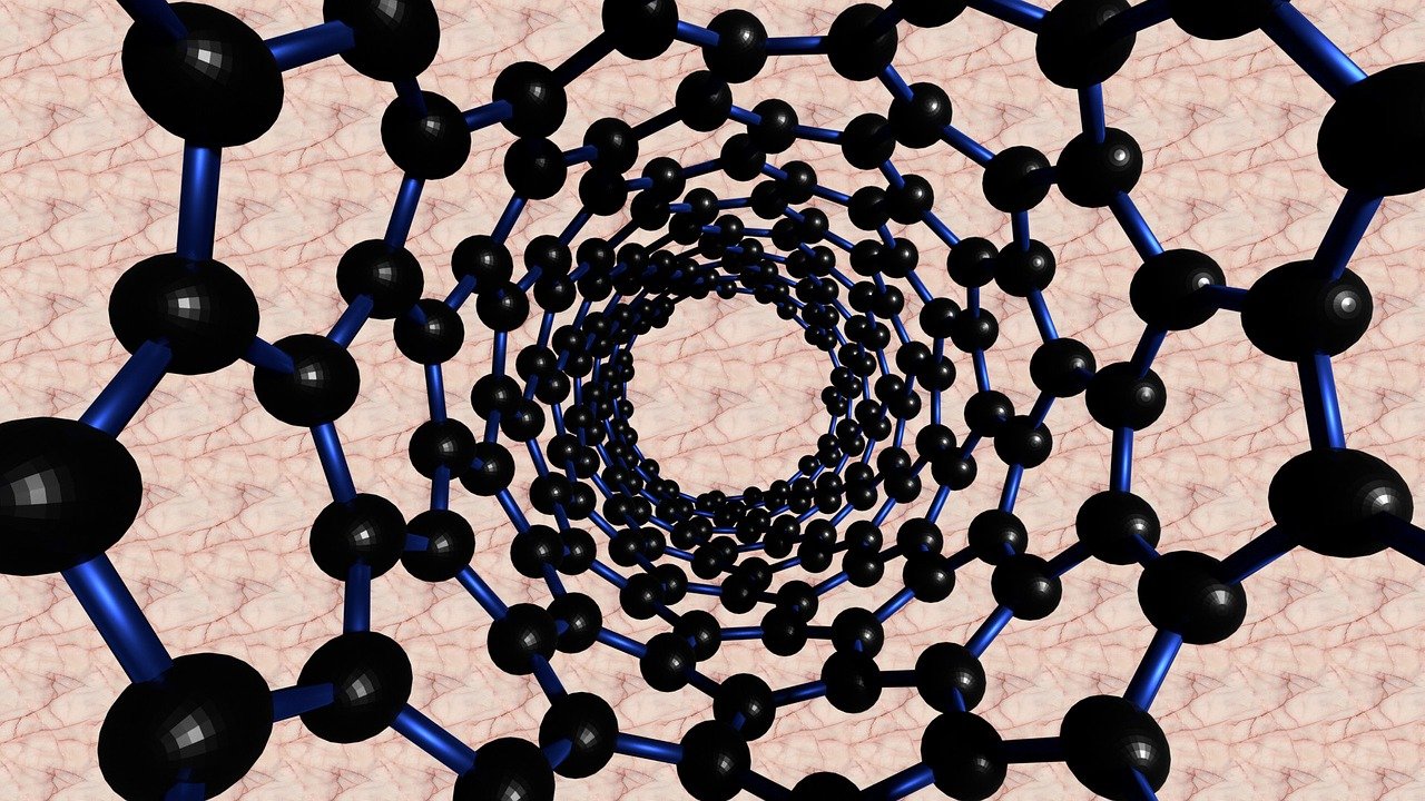 rappresentazione nanotubo in carbonio