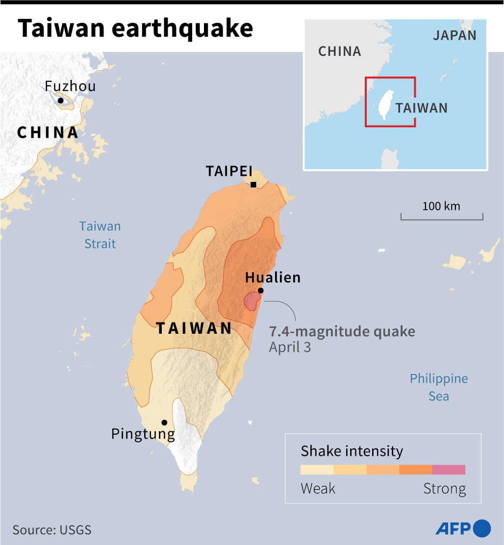Terremoto in Taiwan