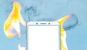 Smartphone in fiamme