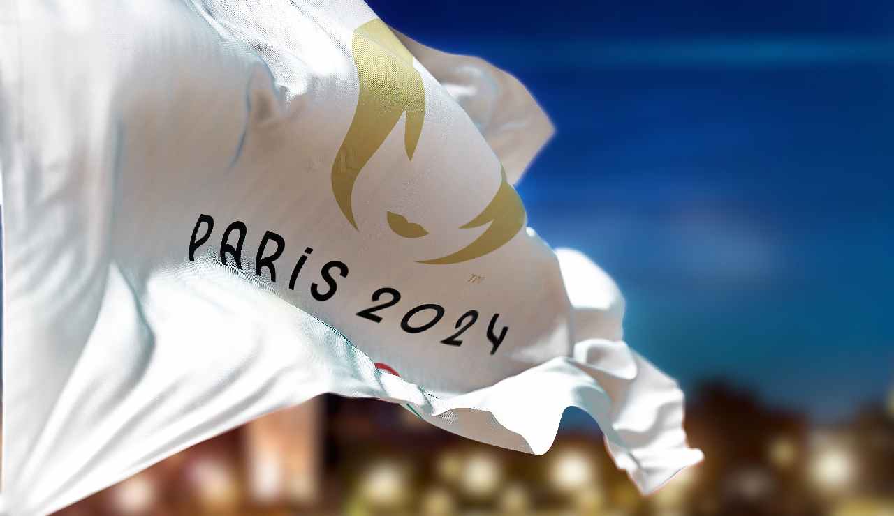 Bandiera dei Giochi Olimpici di Parigi 2024