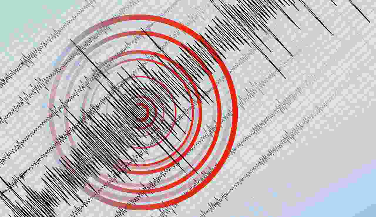 Un sismografo registra un violento terremoto