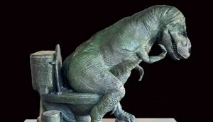 Un T.rex in bagno (Poozeum)