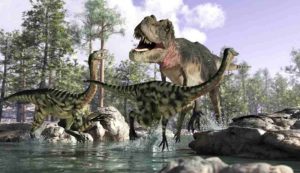 Illustrazione di T-rex e dinosauri (Depositphotos foto)